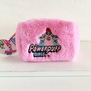 Powerpuff Girls Pink Faux Fur Make Up Bag